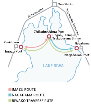 Chikubushima Cruise map
